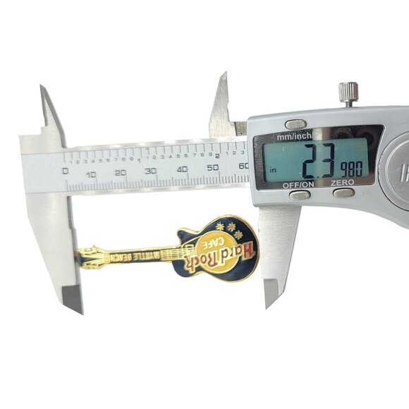 Hard Rock Cafe Myrtle Beach Gibson Black Guitar Pin - Picture 5 of 6